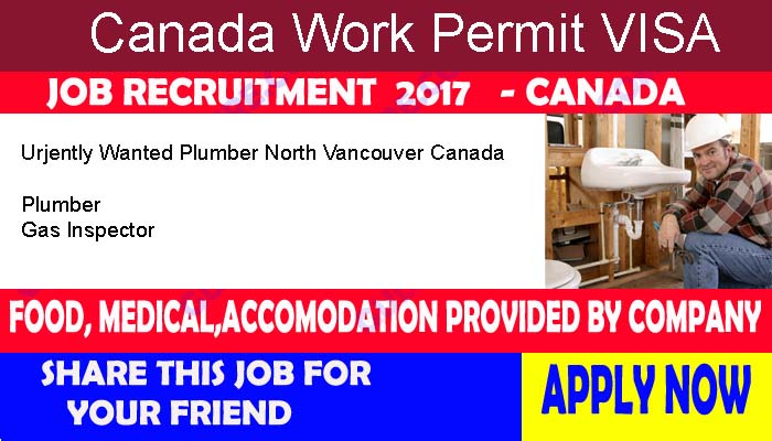 Photo of Gas Inspector and Plumber Wanted at City of North Vancouver Canada