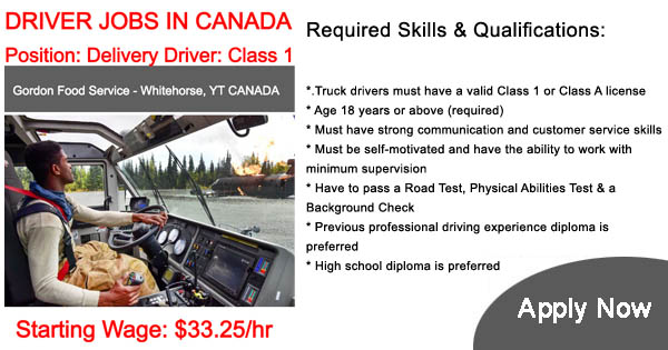 Photo of 2023-24 Truck Driver Jobs in Whitehorse, YT Canada (Apply Online)
